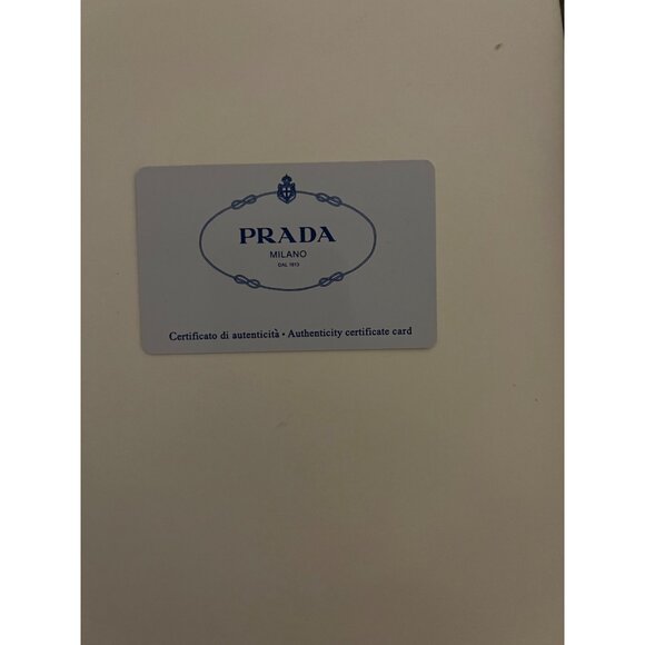 Prada Faux Black Tote Shoulder Bag with Strap - Picture 10 of 11